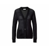 Tchibo - Kardigán s úpletom pointelle - pre dámy - veľ. L 44/46 - farba: čierna Tchibo - Kardigán s úpletom pointelle - pre dámy - veľ. L 44/46 - farba: čierna