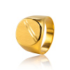Pánsky elegantný pečatný prsteň zo zlata, veľkosť 69 Pánsky elegantný pečatný prsteň zo zlata, veľkosť 69
