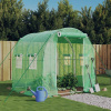 vidaXL Fóliovník s oceľovým rámom zelený 4 m² 2x2x2 m vidaXL Fóliovník s oceľovým rámom zelený 4 m² 2x2x2 m