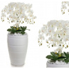 Umelé kvety orchideí v kvetináči. Veľký biely 120cm (Umelé kvety orchideí v kvetináči. Veľký biely 120cm) Umelé kvety orchideí v kvetináči. Veľký biely 120cm (Umelé kvety orchideí v kvetináči. Veľký biely 120cm)