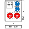 Skříň SEZ ROS-I 1603 zásuvková jištěná Skříň SEZ ROS-I 1603 zásuvková jištěná