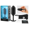 b-vibe - análny kolík s dvoma guľôčkami - 180g - čierny b-vibe - análny kolík s dvoma guľôčkami - 180g - čierny