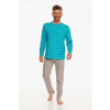 Pánske pyžamo dlhé Harry L Tyrkysová Pánske pyžamo dlhé Harry L Tyrkysová