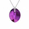 Prívesok Swarovski elements listy fialový AMETHYST 23mm Prívesok Swarovski elements listy fialový AMETHYST 23mm