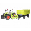 Diaľkovo ovládaný traktor Claas s prívesom Bruder Diaľkovo ovládaný traktor Claas s prívesom Bruder