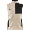 Craft Corporate Craft | ADV Explore Pile Fleece Vest W Dámska fleecová vesta Sherpa_81.3811 Farba: ecru/black, Veľkosť: XL Craft Corporate Craft | ADV Explore Pile Fleece Vest W Dámska fleecová vesta Sherpa_81.3811 Farba: ecru/black, Veľkosť: XL