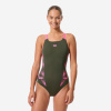 ARENA ARENA Swimpro Dark dámske jednodielne plavky kaki M ARENA ARENA Swimpro Dark dámske jednodielne plavky kaki M