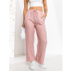 Ružové dámske látkové široké nohavice Bolf W7966 Ružové dámske látkové široké nohavice Bolf W7966