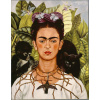 Plagát, Obraz - Self-Portrait with Thorn Necklace and Hummingbird, 1940, Frida Kahlo, 30 × 40 cm Plagát, Obraz - Self-Portrait with Thorn Necklace and Hummingbird, 1940, Frida Kahlo, 30 × 40 cm