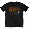 KISS - Logo, Faces, Icons (Black) (tričko) Large KISS - Logo, Faces, Icons (Black) (tričko) Large