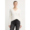 Tommy Hilfiger sveter dámsky s bavlnou WW0WW40098. béžová M Tommy Hilfiger sveter dámsky s bavlnou WW0WW40098. béžová M