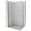 Mexen Pretoria sprchový kút 80x100 cm, zlatý profil, 6mm číre sklo, 852-080-100-50-00 Mexen Pretoria sprchový kút 80x100 cm, zlatý profil, 6mm číre sklo, 852-080-100-50-00