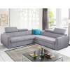 Rohová sedacia súprava Pedro Classic, svetlošedá látka Rohová sedacia súprava Pedro Classic, svetlošedá látka