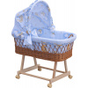 Mojžíšův košík pro miminko s boudičkou Scarlett Mráček - modrá Mojžíšův košík pro miminko s boudičkou Scarlett Mráček - modrá