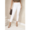 Legínovo Džínsové nohavice s mašľou Farba: Biela, Veľkosť: 3XL Legínovo Džínsové nohavice s mašľou Farba: Biela, Veľkosť: 3XL