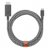 Native Union kábel Belt Cable USB-C to HDMI 3m - Zebra BELT-C-HDMI-ZEB-3 Native Union kábel Belt Cable USB-C to HDMI 3m - Zebra BELT-C-HDMI-ZEB-3