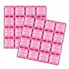 MAGNETICKÉ STAVEBNICE 2 RUŽOVÉ DOSKY 30X30 CM MAGNETICKÉ STAVEBNICE 2 RUŽOVÉ DOSKY 30X30 CM