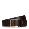 Pánsky kožený opasok s logom hnedý 99-8M-110-4 skl. Pánsky kožený opasok s logom hnedý 99-8M-110-4 skl.