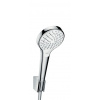 Hansgrohe Sprchová hlavice s hadicí Croma Select bílá/chrom 26411400 Hansgrohe Sprchová hlavice s hadicí Croma Select bílá/chrom 26411400