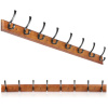 Interlook HG-80CM-DREV | Drevený vešiak na bundy, oblečenie | Nástenný vešiak do predsiene | Vešiak so 16 háčikmi Interlook HG-80CM-DREV | Drevený vešiak na bundy, oblečenie | Nástenný vešiak do predsiene | Vešiak so 16 háčikmi
