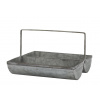 Chic Antique 2ks plechový antik podnos Old French - 34*17*8 cm - Chic Antique Chic Antique 2ks plechový antik podnos Old French - 34*17*8 cm - Chic Antique