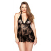 Curve Claudia Babydoll XXXl/XXXXL černá Curve Claudia Babydoll XXXl/XXXXL černá