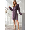 L&L Dámsky župan 2557 Slim Fialová S L&L Dámsky župan 2557 Slim Fialová S