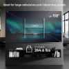 ONKRON pevný TV držiak na stenu pre 60 až 110-palcové LED TV, 120 kg, čierny,VESA: min 200x200 - max 800x600 UF12-B ONKRON pevný TV držiak na stenu pre 60 až 110-palcové LED TV, 120 kg, čierny,VESA: min 200x200 - max 800x600 UF12-B