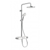 Duravit Sprchy - Sprchový set s termostatom, priemer 23 cm, 3 prúdy, chróm/biela TH4382008005 Duravit Sprchy - Sprchový set s termostatom, priemer 23 cm, 3 prúdy, chróm/biela TH4382008005