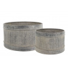 Chic Antique Dekoračný plechový antik kvetináč French Chic - 37*33*38 cm - Chic Antique Chic Antique Dekoračný plechový antik kvetináč French Chic - 37*33*38 cm - Chic Antique