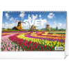 NOTIQUE Stolový kalendár Svet 2026, 23,1 x 14,5 cm NOTIQUE Stolový kalendár Svet 2026, 23,1 x 14,5 cm