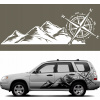 Šablóna na maľovanie auta RUŽA VETROV HORY KOMPAS OFFROAD 45X114cm Šablóna na maľovanie auta RUŽA VETROV HORY KOMPAS OFFROAD 45X114cm