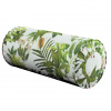 Dekoria Valček so záložkami, zeleno - červené rastliny na bielom podklade, Ø 20 x 50 cm, Tropical Island, 143-69 Dekoria Valček so záložkami, zeleno - červené rastliny na bielom podklade, Ø 20 x 50 cm, Tropical Island, 143-69
