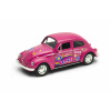 Welly Volkswagen Beetle model 1:34 růžový duhový Welly Welly Volkswagen Beetle model 1:34 růžový duhový Welly