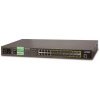 Planét MGSW-24160F Metro L3 switch, 8x 1Gb, 16x1Gb SFP, 36-60VDC, 0~60°C Planét MGSW-24160F Metro L3 switch, 8x 1Gb, 16x1Gb SFP, 36-60VDC, 0~60°C