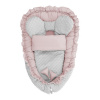 Hniezdočko s perinkou pre bábätko Minky Belisima Mouse ružové - Ružová