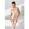 Passion Bodystocking Passion BS056 - biely sexy bodystocking