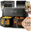 Beztuková fritéza s dvoma komorami Adler 11L Air Fryer 2700W 8 programov Beztuková fritéza s dvoma komorami Adler 11L Air Fryer 2700W 8 programov