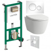 Laufen Set modulu do sádrokartonu, WC Ardo, sedátka a tlačítka, bílá 1 set Laufen Set modulu do sádrokartonu, WC Ardo, sedátka a tlačítka, bílá 1 set