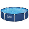 Bestway Bazén s oceľovým rámom Steel Pro™ bez čerpadla Ø 305 x 76 cm (tmavomodrý, okrúhly) - 1 ks Bestway Bazén s oceľovým rámom Steel Pro™ bez čerpadla Ø 305 x 76 cm (tmavomodrý, okrúhly) - 1 ks