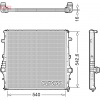 Chladič motora DENSO DRM01008 Chladič motora DENSO DRM01008