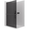 CERANO - Sprchová zástena Walk-in Crystal Ľ/P - 8 mm + polička/držiak na uteráky - bezvzperový systém - čierna matná, grafitové sklo - 120x200 cm CERANO - Sprchová zástena Walk-in Crystal Ľ/P - 8 mm + polička/držiak na uteráky - bezvzperový systém - čierna matná, grafitové sklo - 120x200 cm