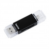 Hama USB 2.0 OTG čítačka kariet Basic, SD/microSD, čierna - HAMA 181056 Hama USB 2.0 OTG čítačka kariet Basic, SD/microSD, čierna - HAMA 181056