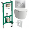 Laufen Set modulu do sádrokartonu, WC Ardo, sedátka a tlačítka, chrom mat 1 set Laufen Set modulu do sádrokartonu, WC Ardo, sedátka a tlačítka, chrom mat 1 set