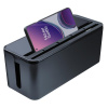 Interlook JB2318-Čierna | Organizér na káble, typ BOX s držiakom na telefón | Nádoba na pásy a káble Interlook JB2318-Čierna | Organizér na káble, typ BOX s držiakom na telefón | Nádoba na pásy a káble