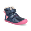 Barefoot detské zimné topánky D.D.step W073-52684 modre/ružove Barefoot detské zimné topánky D.D.step W073-52684 modre/ružove