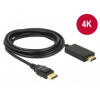 Delock Kabel Displayport 1.2 samec > High Speed HDMI-A samec pasivní 4K 3 m černý 85318 DeLock Delock Kabel Displayport 1.2 samec > High Speed HDMI-A samec pasivní 4K 3 m černý 85318 DeLock