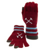WEST HAM UNITED FC Detské rukavice West Ham United FC, vínové, touchscreen WEST HAM UNITED FC Detské rukavice West Ham United FC, vínové, touchscreen