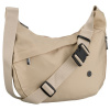 Dámska polyesterová kabelka v svetlej béžovej farbe, so zapínaním na zips a vonkajším vreckom - Peterson Dámska polyesterová kabelka v svetlej béžovej farbe, so zapínaním na zips a vonkajším vreckom - Peterson