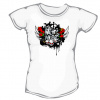 Death Metal - dámske bavlnené tričko s potlačou bc-b37 biele Death Metal - dámske bavlnené tričko s potlačou bc-b37 biele
